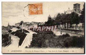 Old Postcard Angouleme View from Rempart Desaix