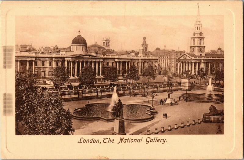 Tucks 2451 London, The National Gallery Vintage Postcard G63
