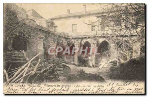 Old Postcard Villeneuve Avignon The cloister courtyard