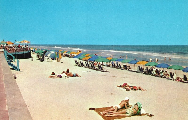 Vintage Postcard White Sand and Rolling Surf Vacation Virginia Beach, Virginia