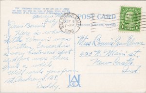 Concord MA Home of Louisa Alcott c1936 DPO Waldoboro ME Postcard F42