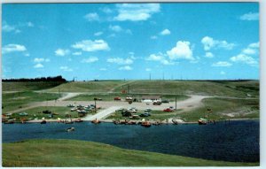JAMESTOWN, North Dakota ND ~ LAKESIDE RESORT Stutsman County Park  Postcard