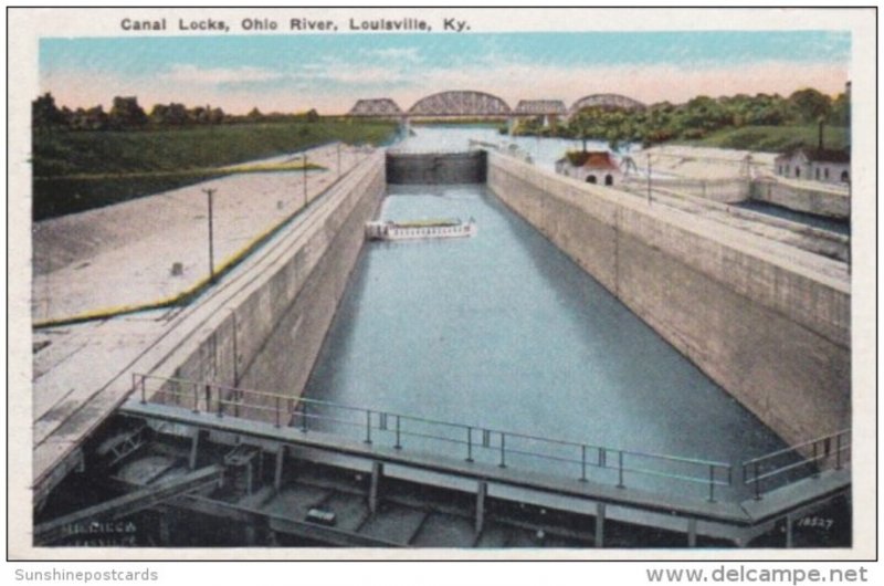 Kentucky Louisville Canal Locks On The Ohio River