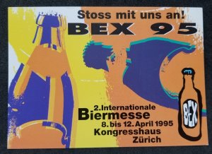 [AG] P778 Switzerland International Beer Fair Drink Alcohol Food (postcard) *New