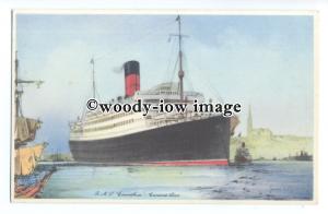 LS1018 - Cunard Liner - Carinthia , artist James Mann - postcard