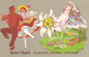 Illinois Chicago Swiss Chalet Restaurant Bismarck Hotel
