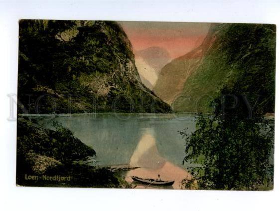 138768 Norge Norway LOEN Nordfjord Vintage RPPC to RUSSIA