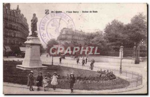 Old Postcard Dijon Place Darcy Statue Rude Children
