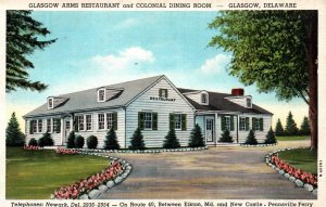 Glasgow, Delaware - Glasgow Arms Restaurant & Colonial Dining Room - in 1946