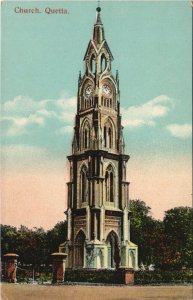 PC PAKISTAN, QUENTA, CHURCH, Vintage Postcard (b43294)