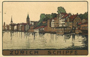 Switzerland Zurich Schipfe c.1919 postcard 