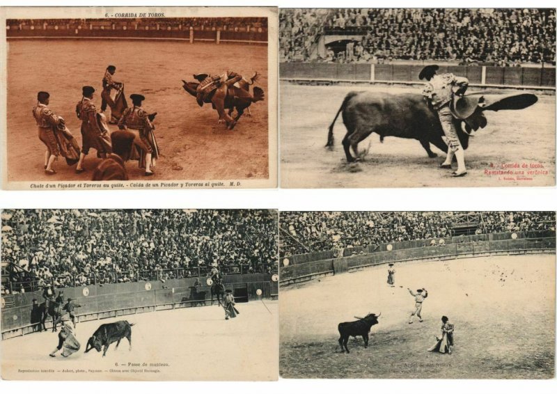 BULLFIGHTING SPORT MOSTLY SPAIN, FRANCE 135 CPA Pre-1940 (L4050)