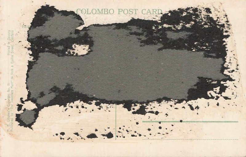 Dancing Girl Colombo Ceylon VTG  Postcard