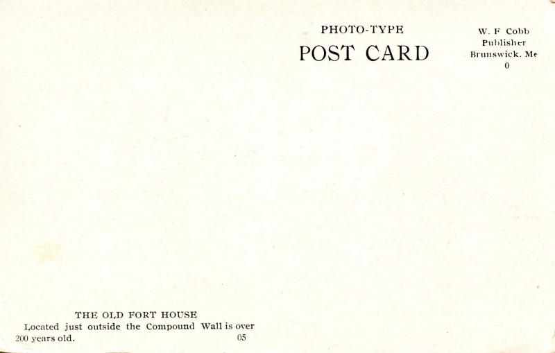 ME - Pemaquid Beach. Fort House