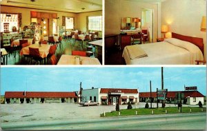 Postcard Hoover's Motel and Restaurant in Westville, Indiana~138