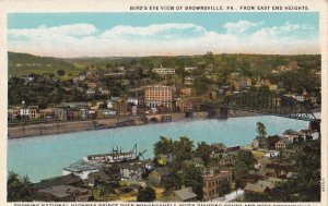 Postcard Bird's Eye View Brownsville PA