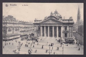 Vintage Postcard Belgium Brussels Stock Exchange