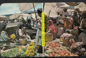 Mexico Postcard - Outdoor Market at Tiacolula, Oaxaca, Yucatan  DP261