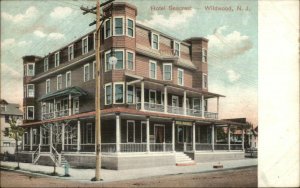 Wildwood NJ Hotel Seacrest 1907 Used Postcard