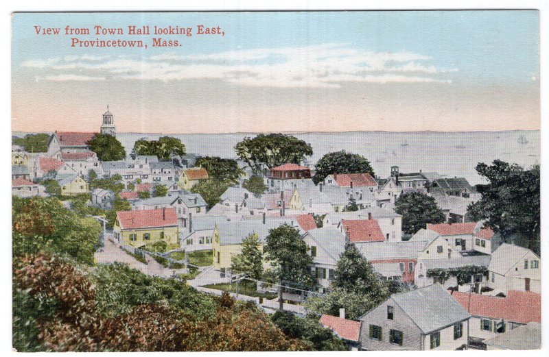 Provincetown, Mass, View from Town Hall looking East