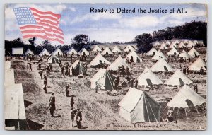 Redwood Falls MN WWI Era: Ready to Defend The Justice For All~48-Start Flag 1917