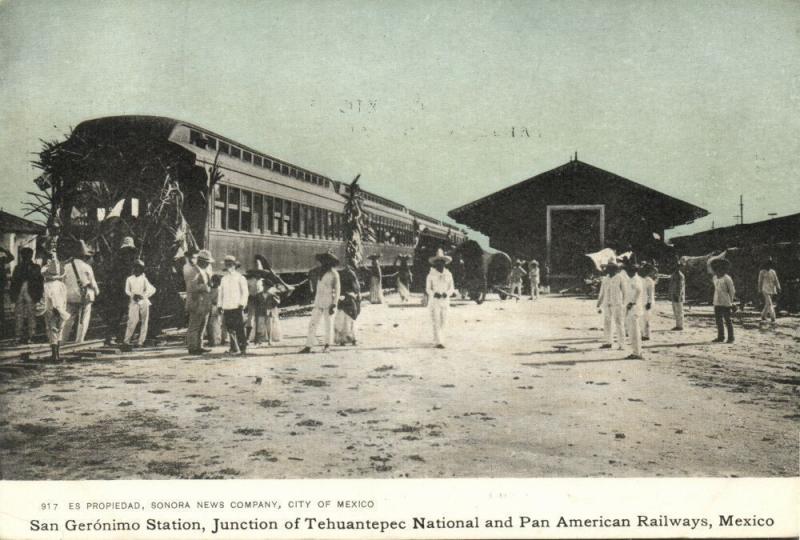 mexico, SAN GERÓNIMO Station, Tehuantepec National and Pan American Railway s