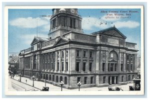 1918 Allen County Court House Building Fort Wayne Indiana IN Antique Postcard