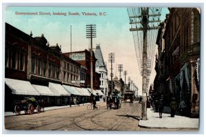Victoria BC Canada Postcard Government Street Furniture Store c1910 Unposted