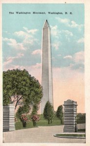 Vintage Postcard The Washington Monument Historical Landmark Washington D.C.