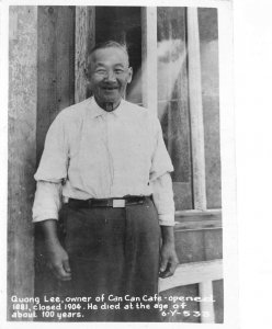 Tombstone Arizona Quong Lee Gu Kee Owner of Can Can Cafe Real Photo PC AA82934