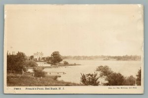RED BANK NJ FRENCH'S POINT ANTIQUE REAL PHOTO POSTCARD RPPC