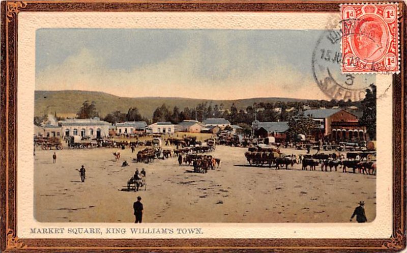 Market Square, King William's Town United Kingdom, Great Britain, England 1913 