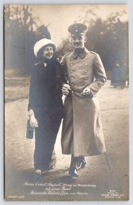 RPPC Prince Ernst August & Princess Victoria Luise~Imperial German Royal Wedding