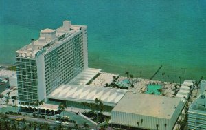 Vintage Postcard 1962 Carillon Oceanfront New Luxury Hotel Miami Beach Florida