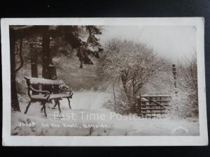 Cumbria: On The Knott ARNSIDE Winter Scene c1910 RP - The Lake District