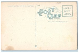 c1920 Post Office Exterior Building Jackson Michigan MI Vintage Antique Postcard 