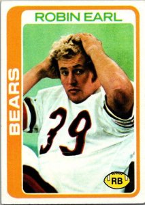 1978 Topps Football Card Robin Earl Chicaco Bears sk7034