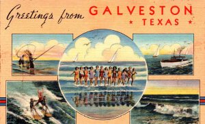 Galveston, Texas - 5 views of the City of Galveston - 1940s