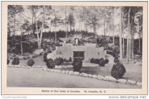 New York Saint Joseph's Shrine Of Our Lady Of Lourdes Albertype