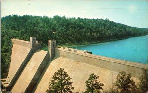 Narrows Dam Murfreesboro Arkansas AK Lake VTG Postcard PM Cancel WOB Note 