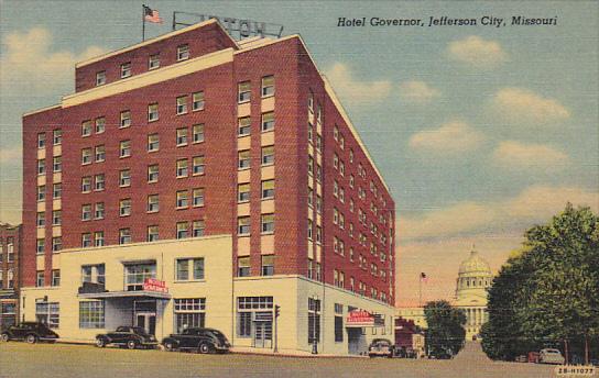 Missouri Jefferson City Hotel Governor Curteich