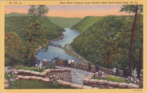 West Virginia Hawk's Nest State Park The New River Canyon From Hawk'...