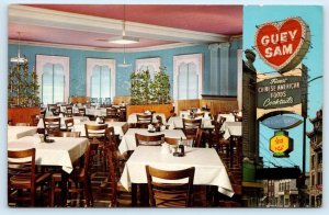 CHICAGO, IL ~ Interior GUEY SAM CHINESE RESTAURAT ca 1960s ~ 4x6 Postcard