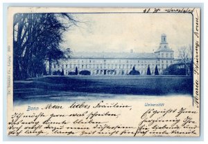 1899 Bonn Universität University Germany Posted Antique Postcard