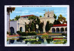 CA Lily Pond SAN DIEGO EXPOSITION CALIFORNIA POSTCARD