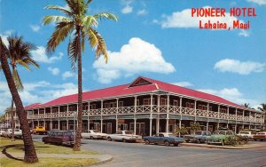 LAHAINA Maui Hawaii Historic Inn PIONEER HOTEL Roadside 1960s Vintage Postcard