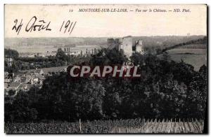 Old Postcard Montoire on the Loir View of the castle