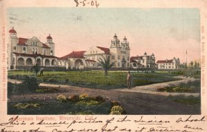 Vintage Postcard 1906 Sherman Institute Riverside California CA M. Reider Publ.