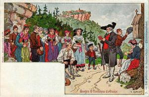 CPA Usages et Costumes d'Alsace FRANCE FOLKLORE (789198)