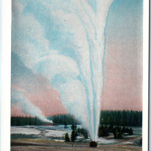 c1910s J.E. Haynes Beehive Geyser Erupting 200 Feet Yellowstone Park #10104 A222